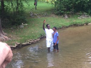 Myra Kariuki baptized at Steel's Creek